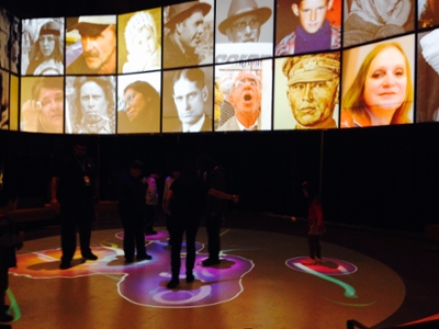 eye catching digital displays in museum